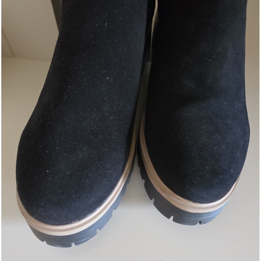 Eddie Bauer Womens Bellingham Chelsea Waterproof Boot in‎ Black Suede Size 10 - Picture 5 of 12